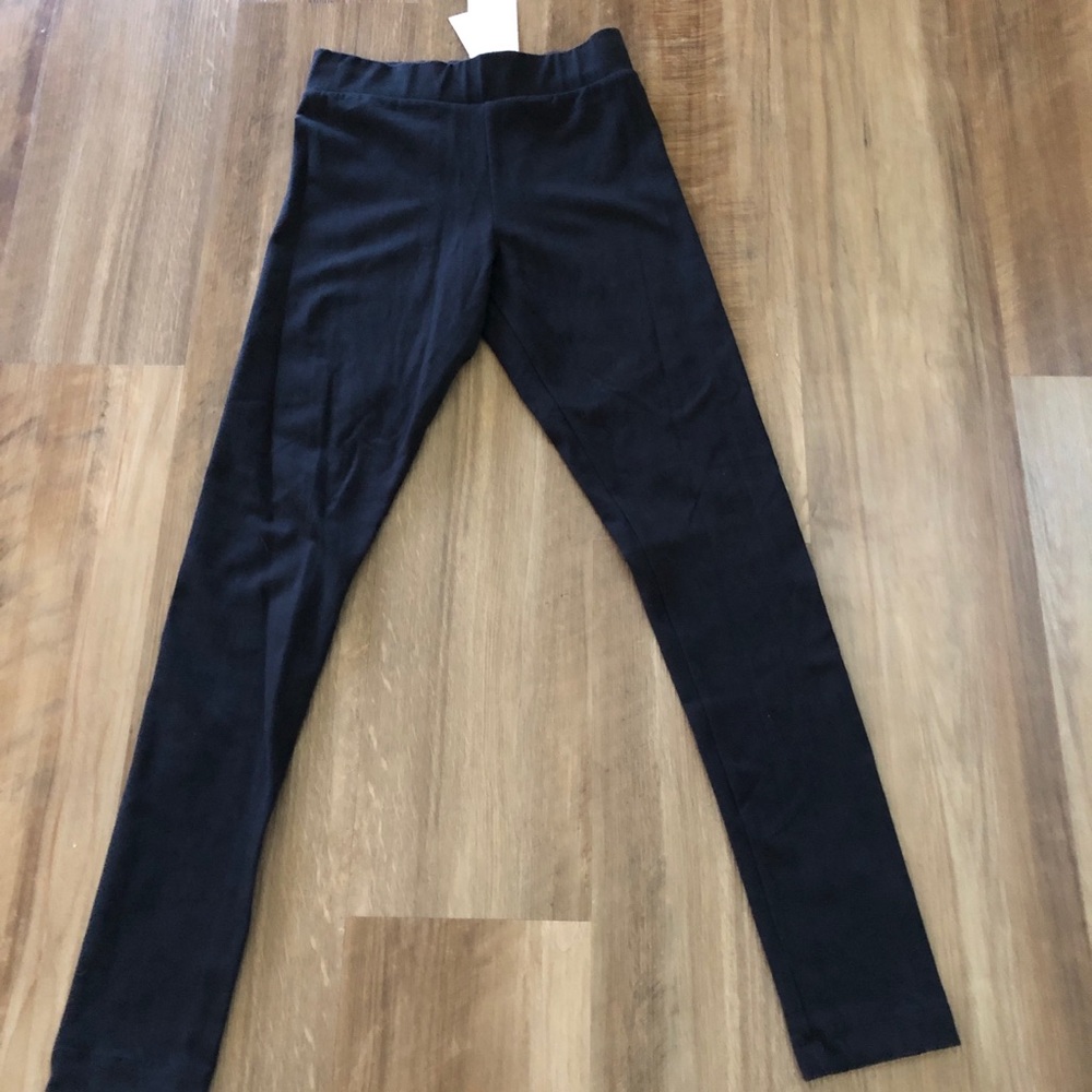 Nordstrom Stretch Cotton Leggings BLK/SM - Picture 2 of 5